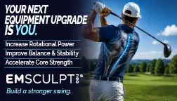 Golf performance starts with strength & stability. EmSculpt NEO® for rotational power, functional recovery & injury prevention in Zephyrhills.